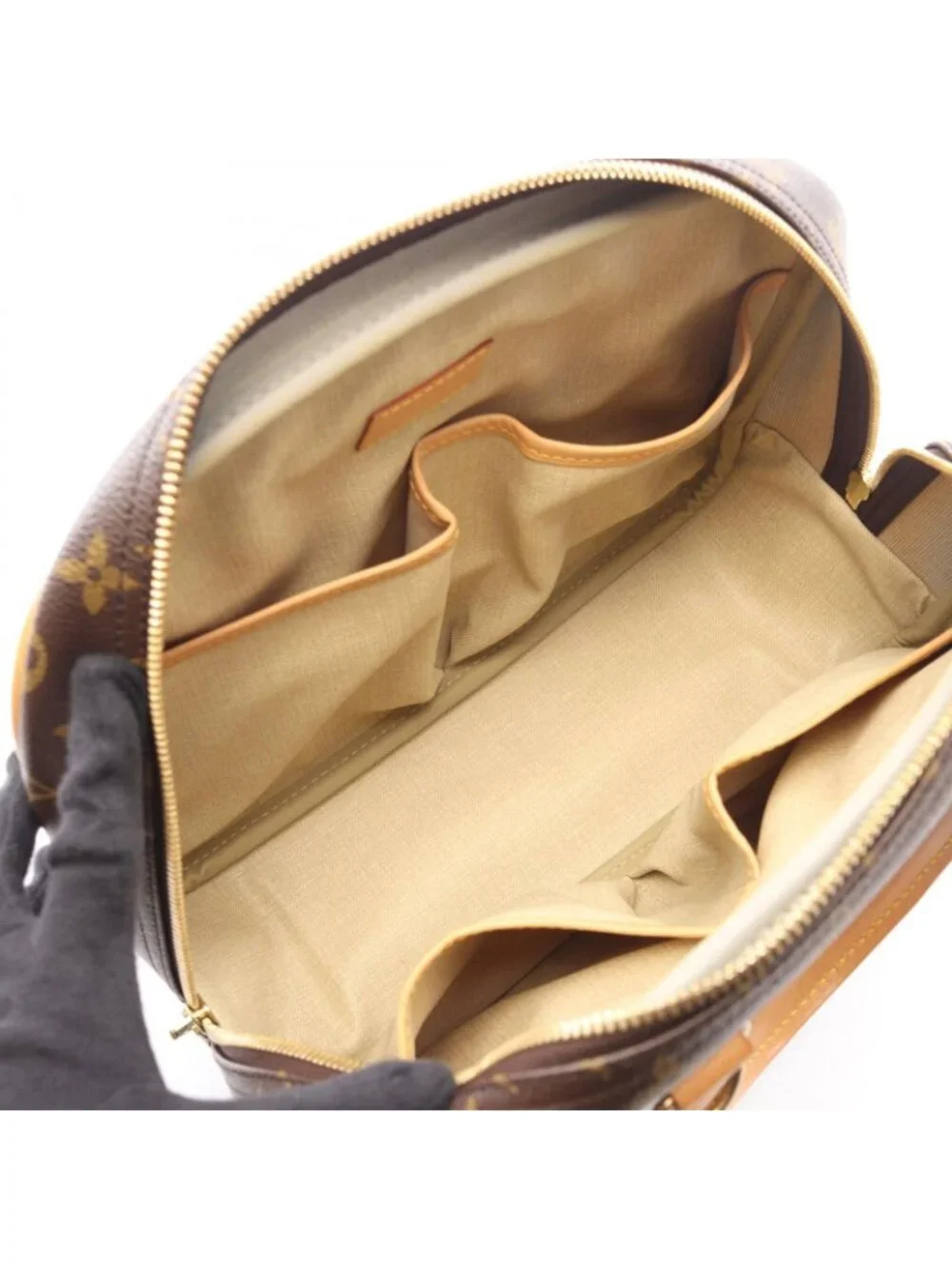 Louis Vuitton Handbag Trouville Monogram Canvas Leather